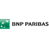 Logotipos do BNP Paribas e do Itaú em fundo preto.