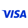 Logotipo da Visa em fundo preto com a palavra-chave Itaú.
