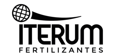 O logotipo do Iterum para fertilizantes.