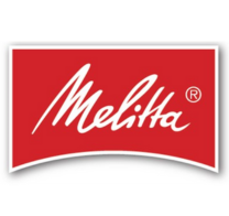 Logo colorido da Melitta. Parceira do Instituto Ayrton Senna.