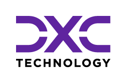 Logotipo da tecnologia Dxc com Accenture.