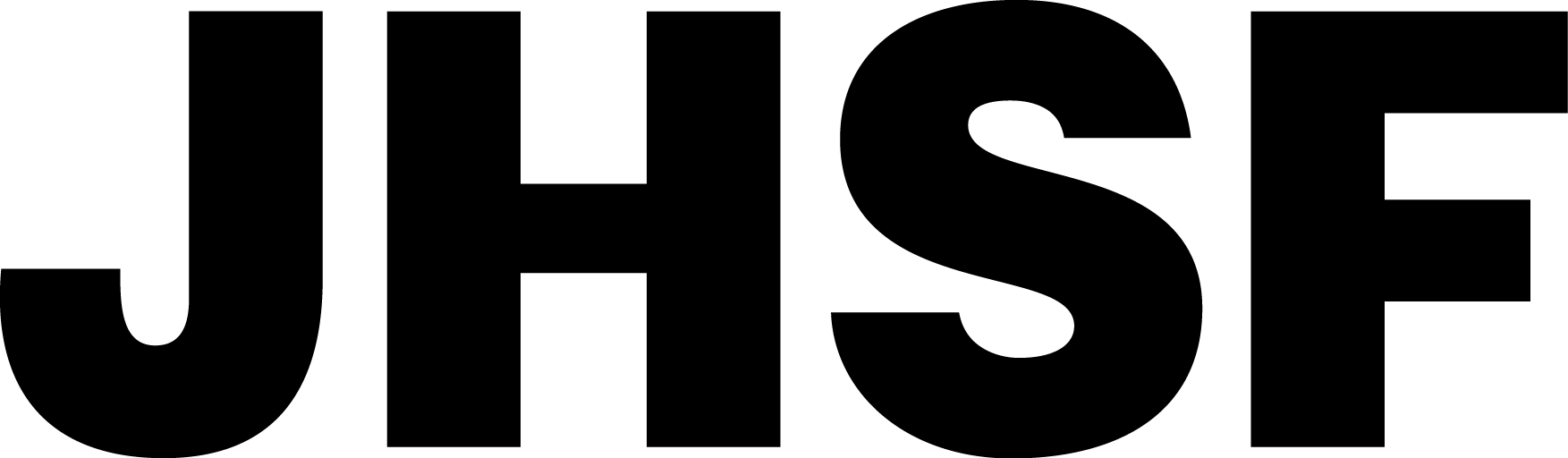 Logotipo Jhsf em fundo branco.