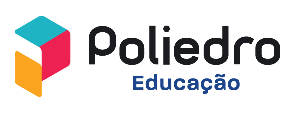 O logotipo do poloedro educação foi desenhado com um toque Accenture.
