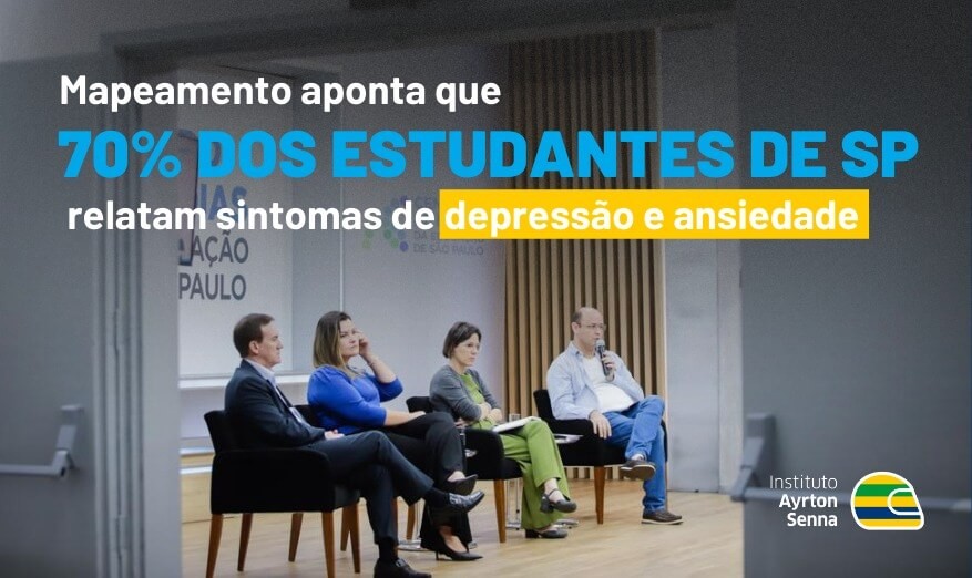 Mapeamento aponta que 70% dos estudantes de SP relatam sintomas de depressão e ansiedade.