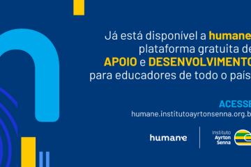 Instituto Ayrton Senna lança a plataforma gratuita Humane, um espaço de apoio ao educador brasileiro.
Palavras-chave utilizadas: plataforma gratuita, espaço de apoio.