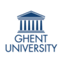 Logotipo da universidade de Ghent em fundo preto para eduLab21.