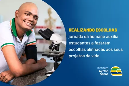 Realizando escolhas jornada da humane auxilia estudantes a fazerem escolhas alinhadas aos seus projetos de vida