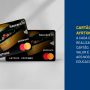 Descrição: Cartão de crédito com fundo azul e cartão amarelo, demonstrando marketing de causa.