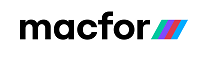 Um logotipo com a palavra Macfor.