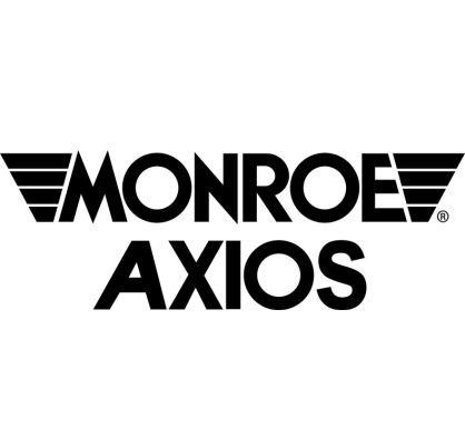 Um logotipo preto e branco com o nome "Monroe" ou a palavra "Axios".