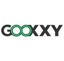 Logotipo com a palavra 'gooday' em negrito, apresentando um par de óculos como 'o's duplos.