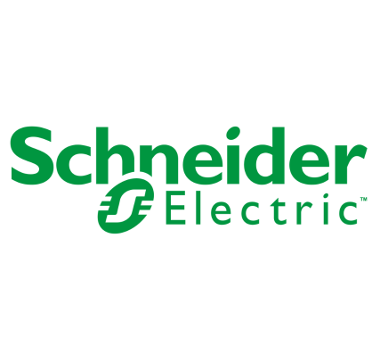 Descubra o logotipo da Schneider Electric — uma mistura de texto verde com um símbolo "SE" estilizado aninhado entre "Schneider" e "Electric". É como um rascunho automático, perfeitamente trabalhado, mas elegantemente direto.