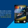 Dois cartões de crédito são mostrados, um deles com a imagem de um piloto de corrida usando capacete. O texto promove o Cartão Instituto Ayrton Senna Itaú — um cartão personalizado e sem mensalidade, inspirado em um ídolo lendário.