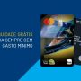 Dois cartões de crédito Itaú, incluindo o Cartão Instituto Ayrton Senna Itaú, são exibidos em um fundo azul com texto em português destacando anuidades gratuitas e sem requisitos mínimos de gasto.