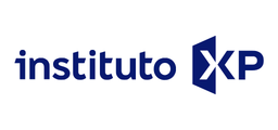 Logotipo do Instituto XP, com a palavra “instituto” em letras minúsculas azuis elegantes ao lado de um “XP” estilizado e em negrito, em letras maiúsculas azuis, ambos separados por uma forma geométrica moderna — refletindo o espírito inovador do Instituto XP.